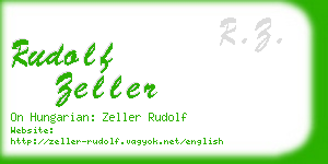 rudolf zeller business card